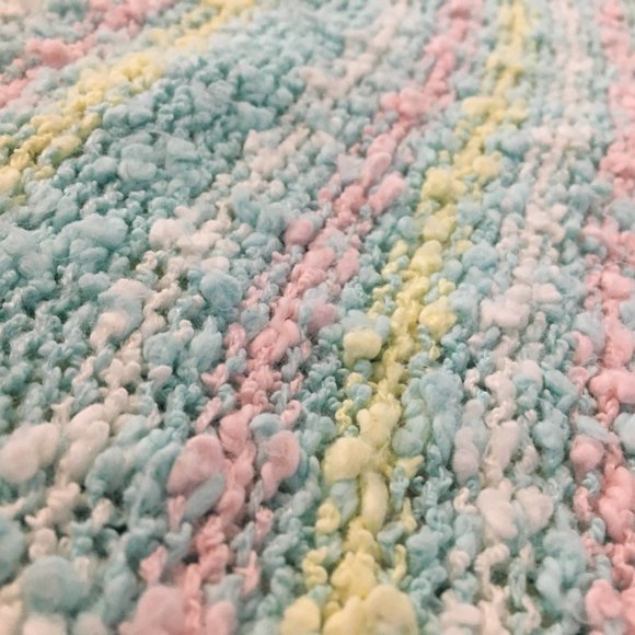 Vintage 80s 90s Pastel Nubby Striped Sweater, Soft Girl Pastel Sweater, VSCO - Picture 10 of 10